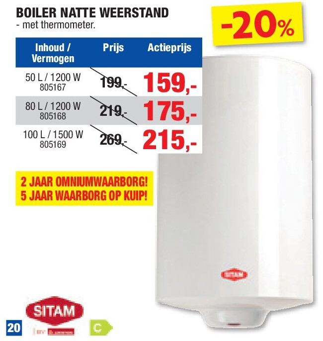 BOILER NATTE WEERSTAND