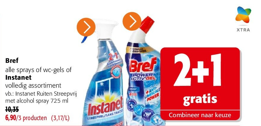 Instanet Ruiten Streepvrij met alcohol spray 725 ml