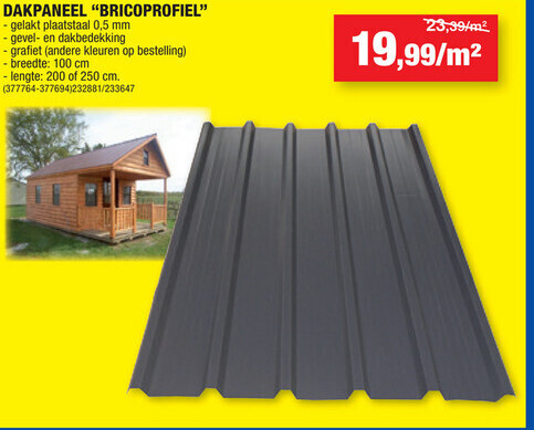 DAKPANEEL "BRICOPROFIEL"