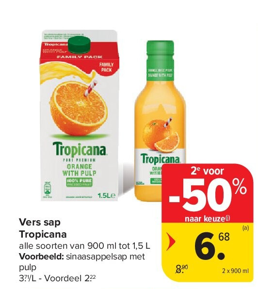 Vers sap Tropicana