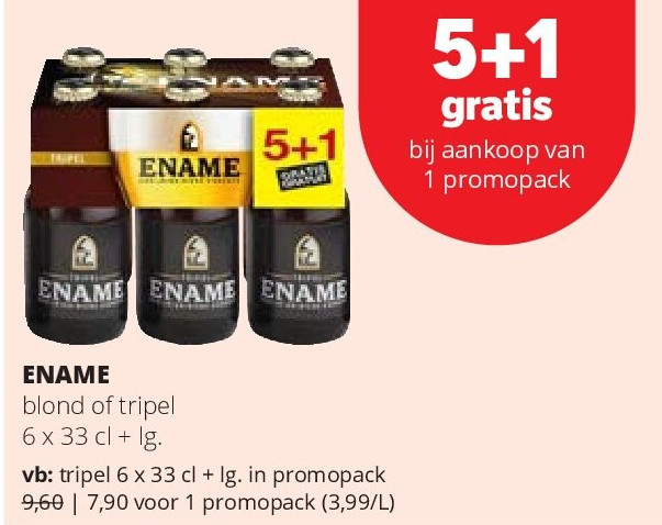 ENAME blond of tripel 6 x 33 cl + lg.