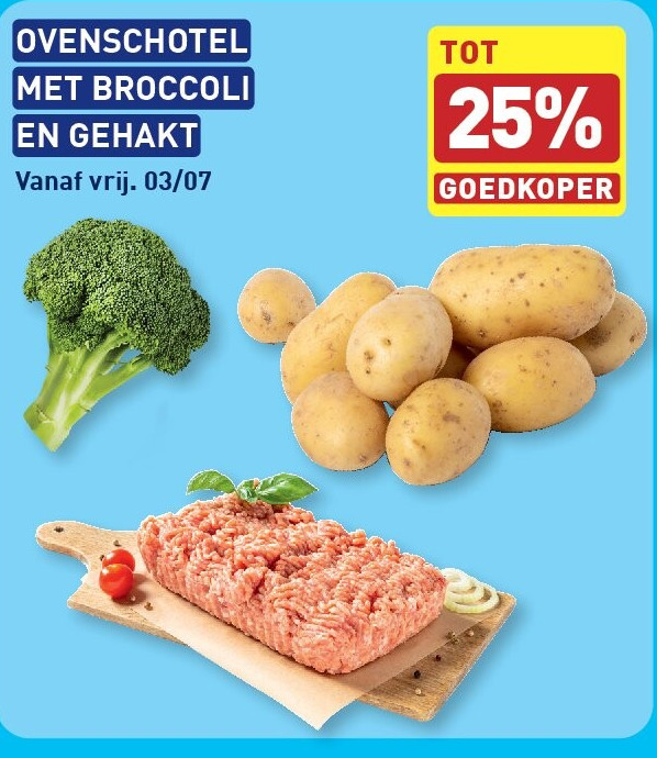 OVENSCHOTEL MET BROCCOLI EN GEHAKT