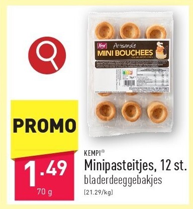 Minipasteitjes, 12st.