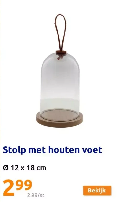 Stolp met houten voet