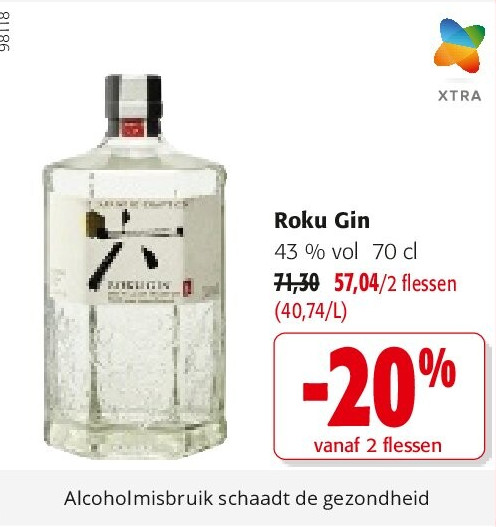 Roku Gin 43 % vol 70 cl