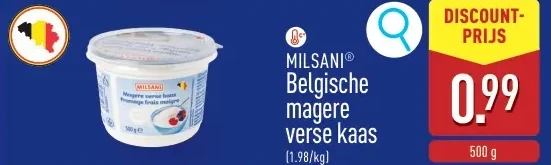 Belgische magere verse kaas