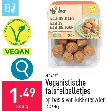 Veganistische falafelballetjes