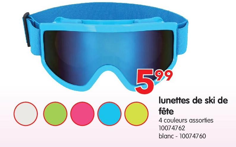 lunettes de ski de fête