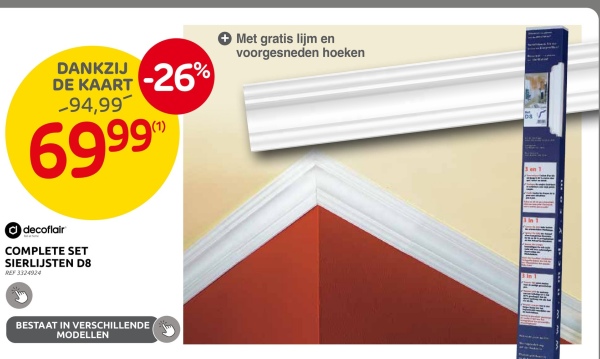 COMPLETE SET SIERLIJSTEN D8