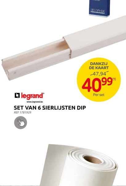 SET VAN 6 SIERLIJSTEN DIP