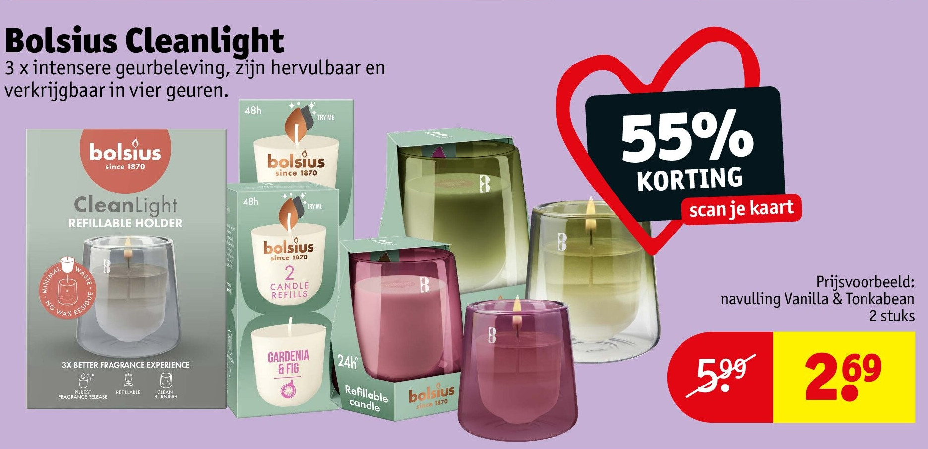 Bolsius Cleanlight