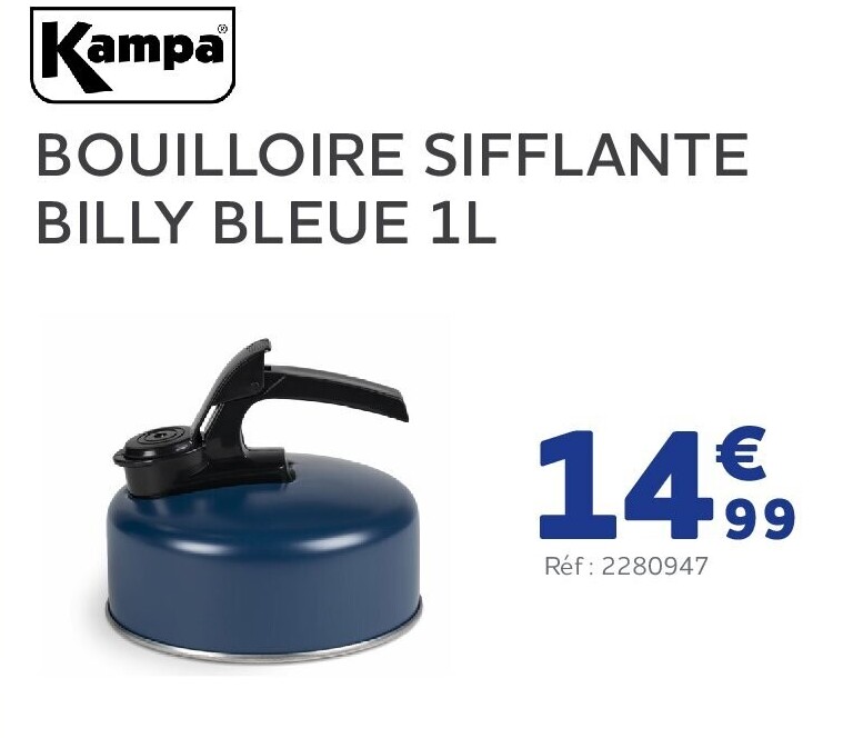 BOUILLOIRE SIFFLANTE BILLY BLEUE 1L