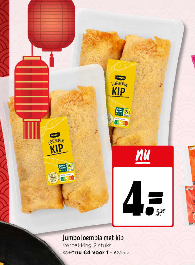 Jumbo loempia met kip