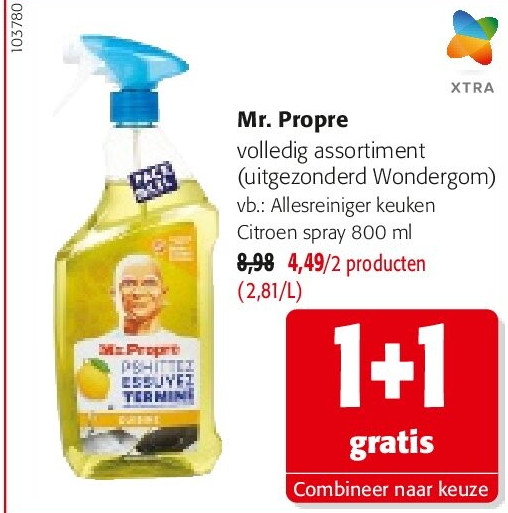 Mr. Propre Allesreiniger keuken Citroen spray 800 ml