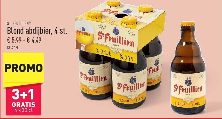 Blond abdijbier, 4st.