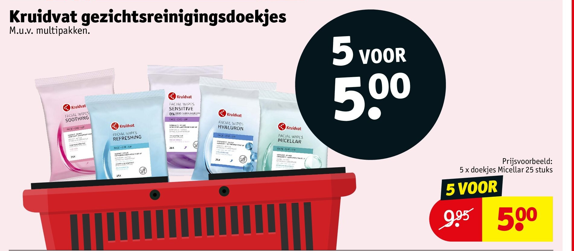 Kruidvat gezichtsreinigingsdoekjes