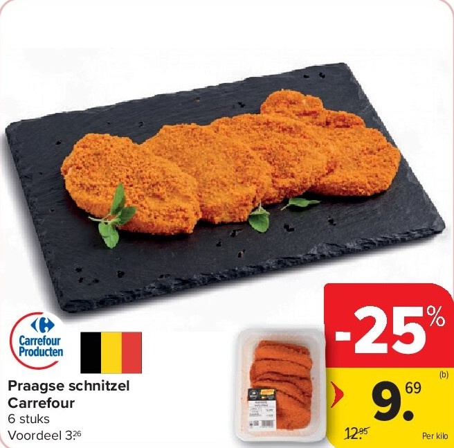 Praagse schnitzel Carrefour