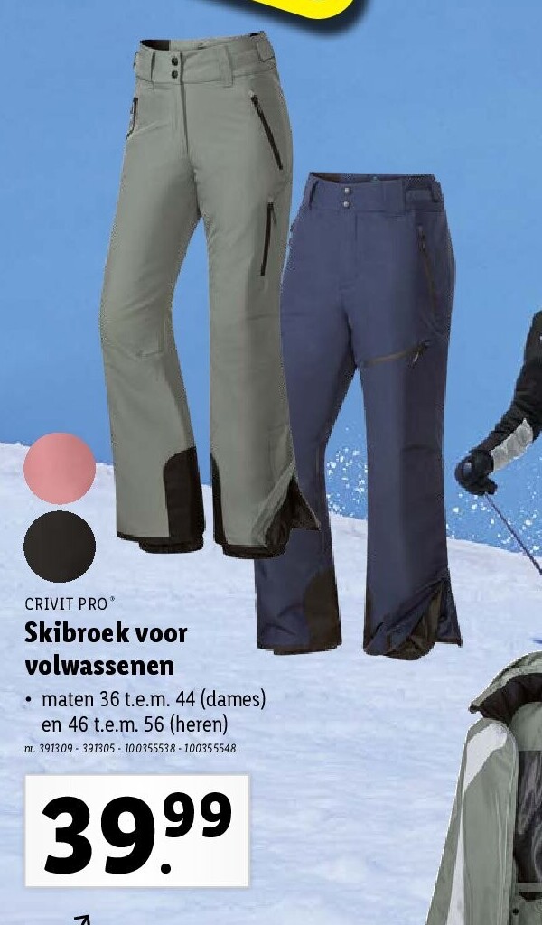 Skibroek voor volwassenen