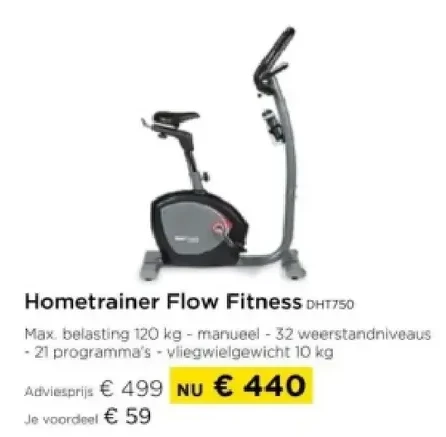 Hometrainer Flow Fitness DHT750