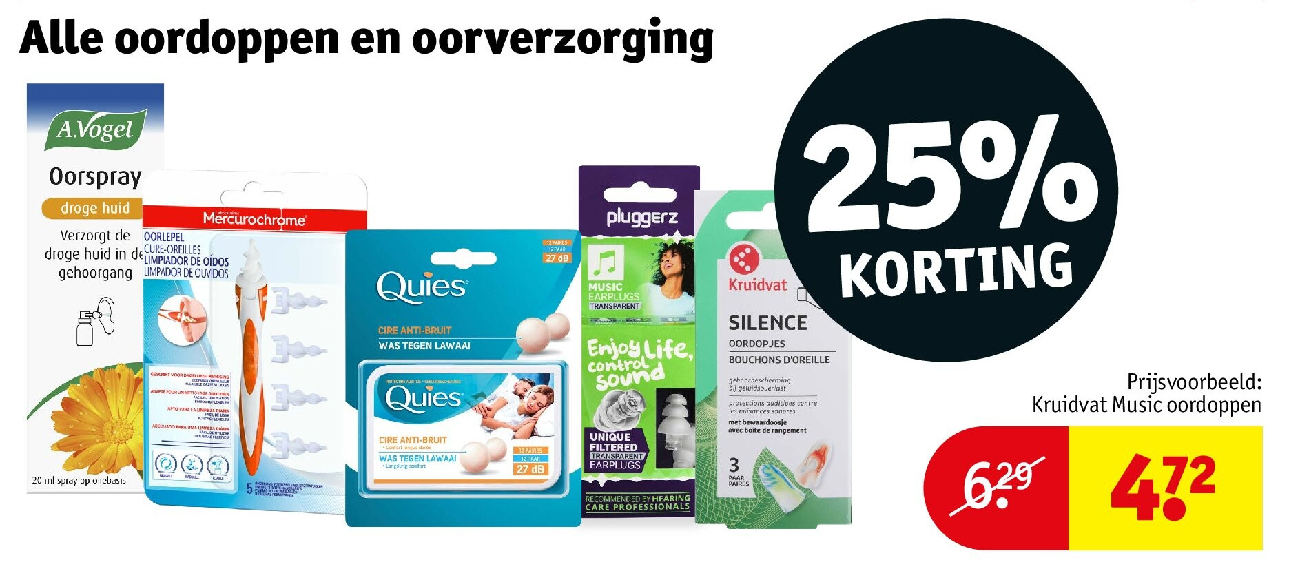 Kruidvat Music oordoppen