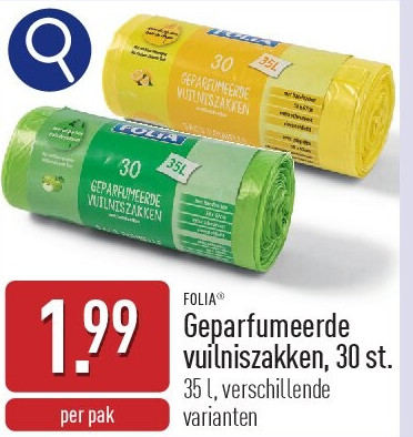 Geparfumeerde vuilniszakken, 30 st.