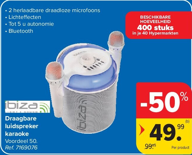 Draagbare luidspreker karaoke