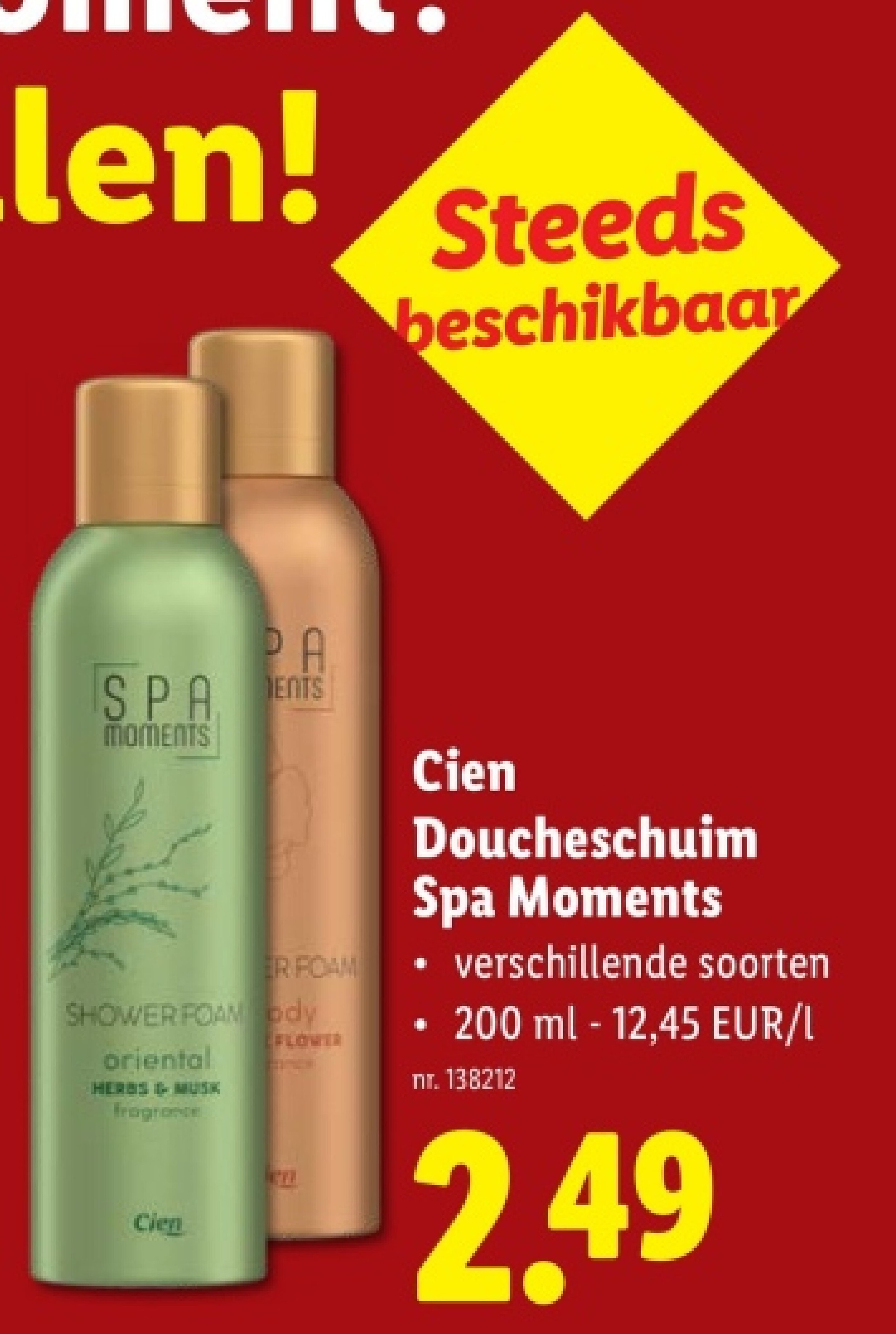 Doucheschuim Spa Moments