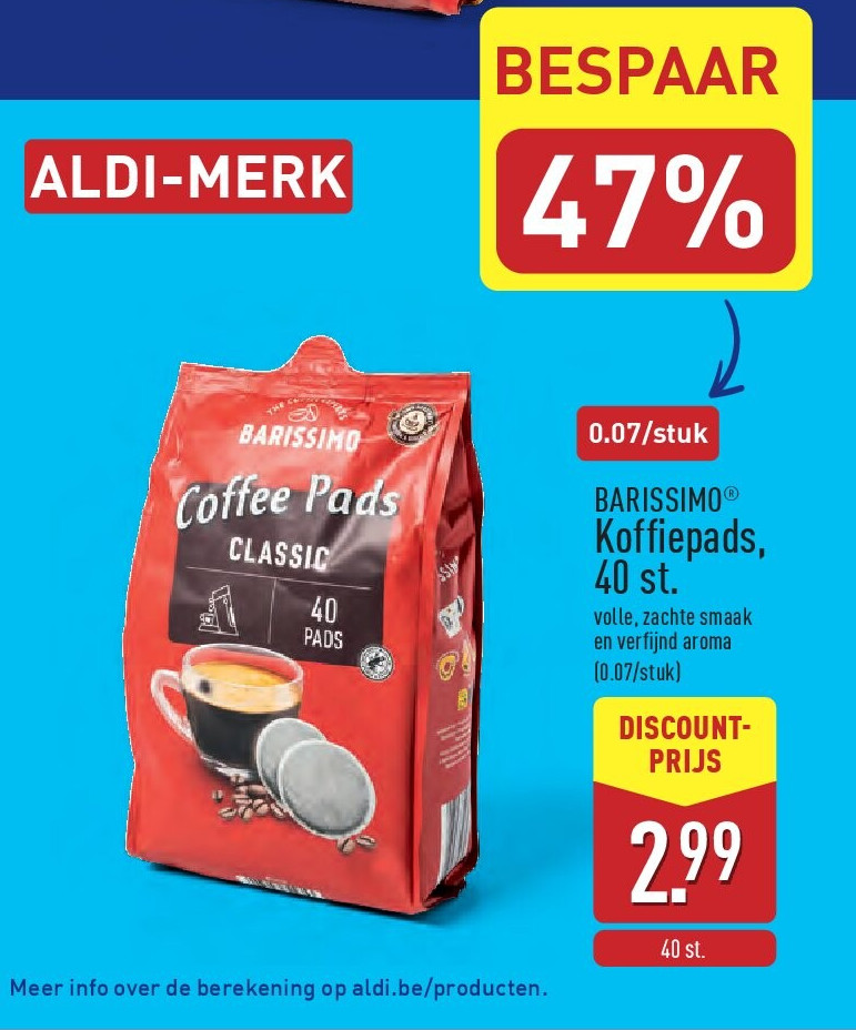 Koffiepads, 40 st.