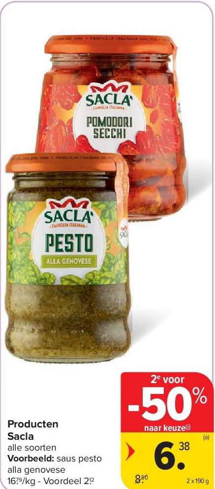 Producten Sacla