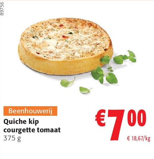 Quiche kip courgette tomaat