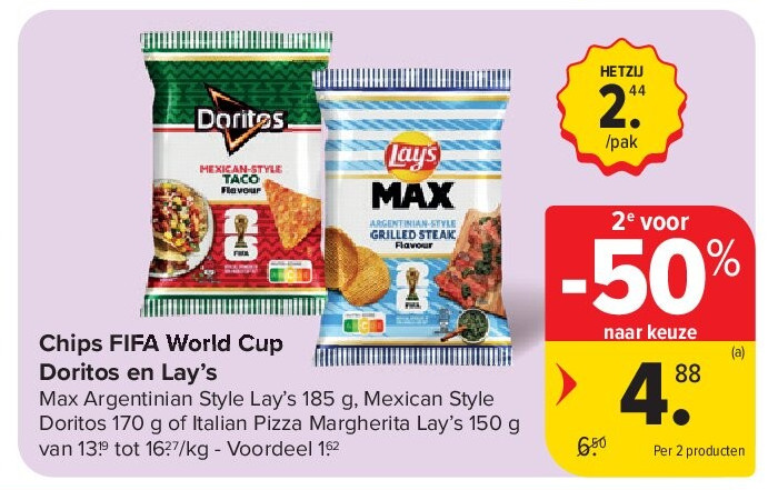 Chips FIFA World Cup Doritos en Lay’s