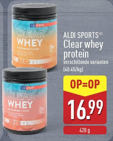 Clear whey protein
