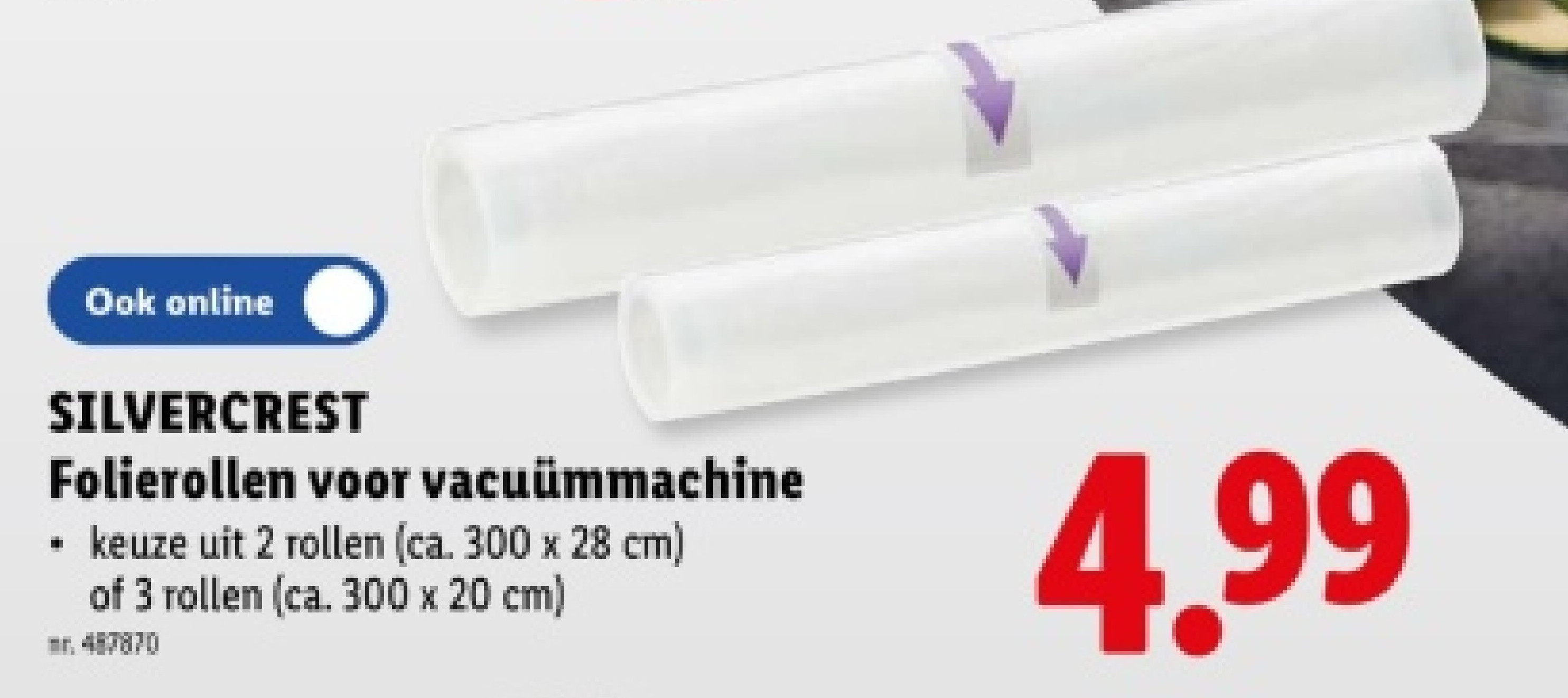 Folierollen voor vacuümmachine