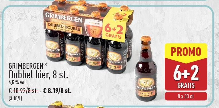 Dubbel bier, 8st.