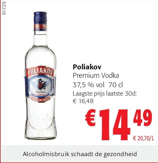 Poliakov Premium Vodka 37,5 % vol 70 cl