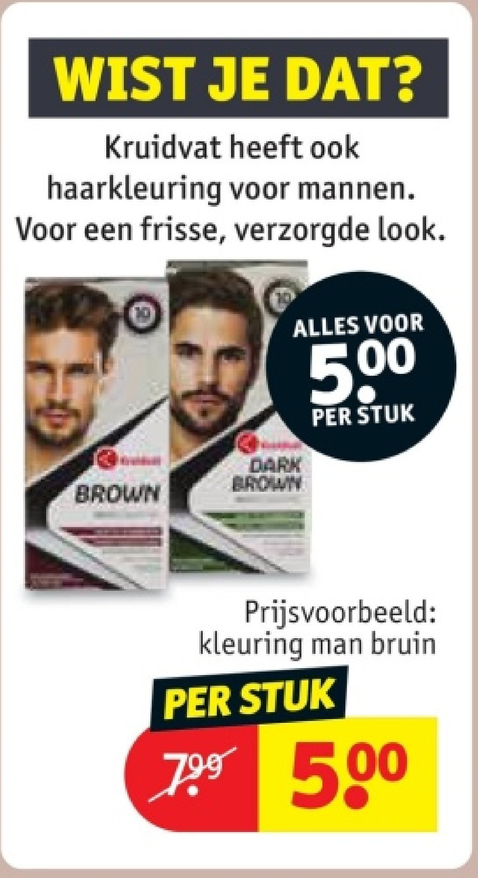 kleuring man bruin