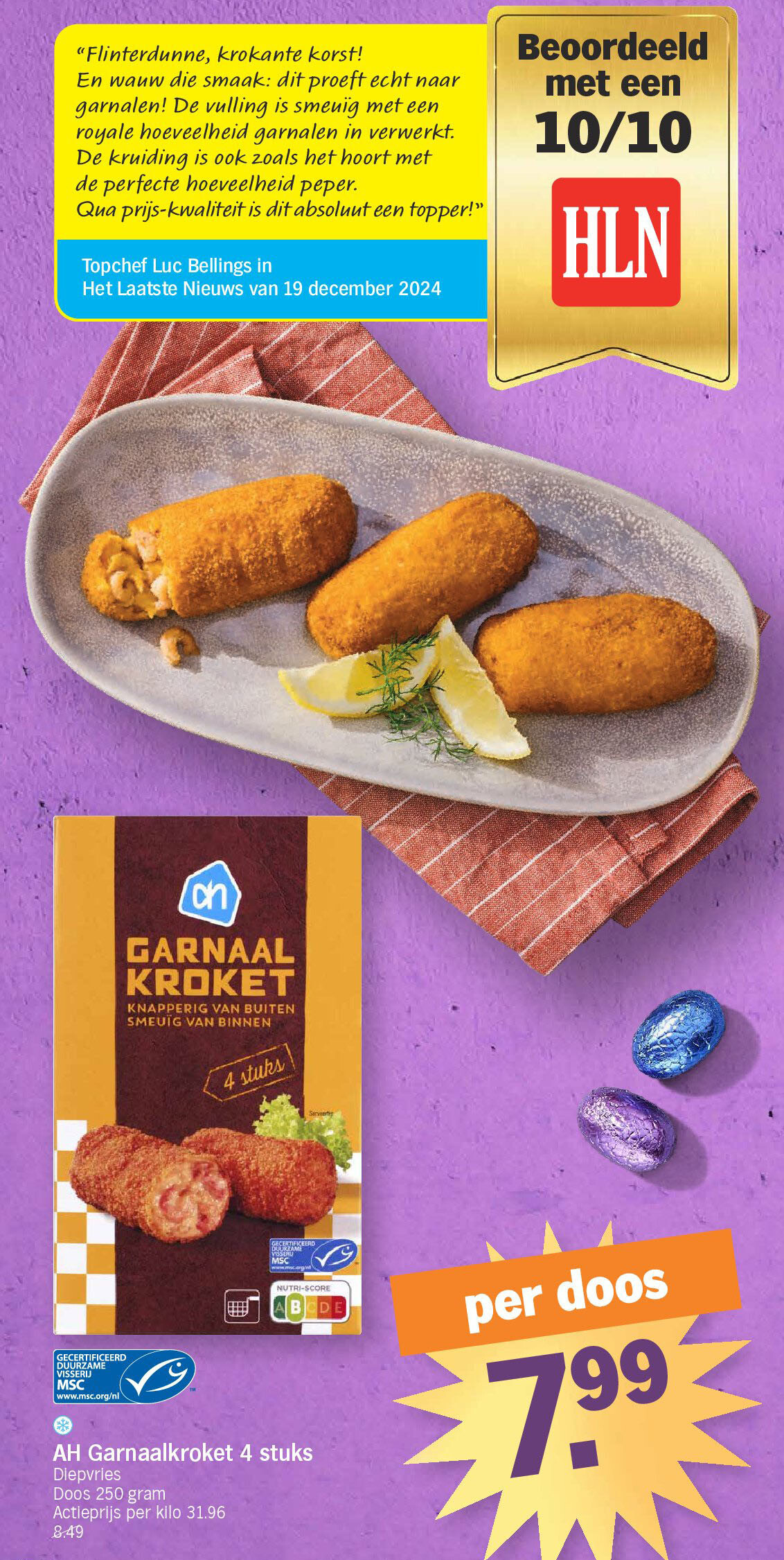 AH Garnaalkroket 4 stuks