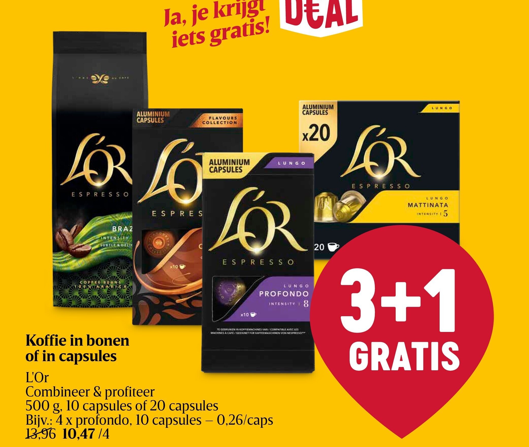 Koffie in bonen of in capsules