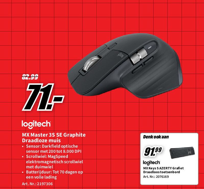 MX Master 3S SE Graphite Draadloze muis