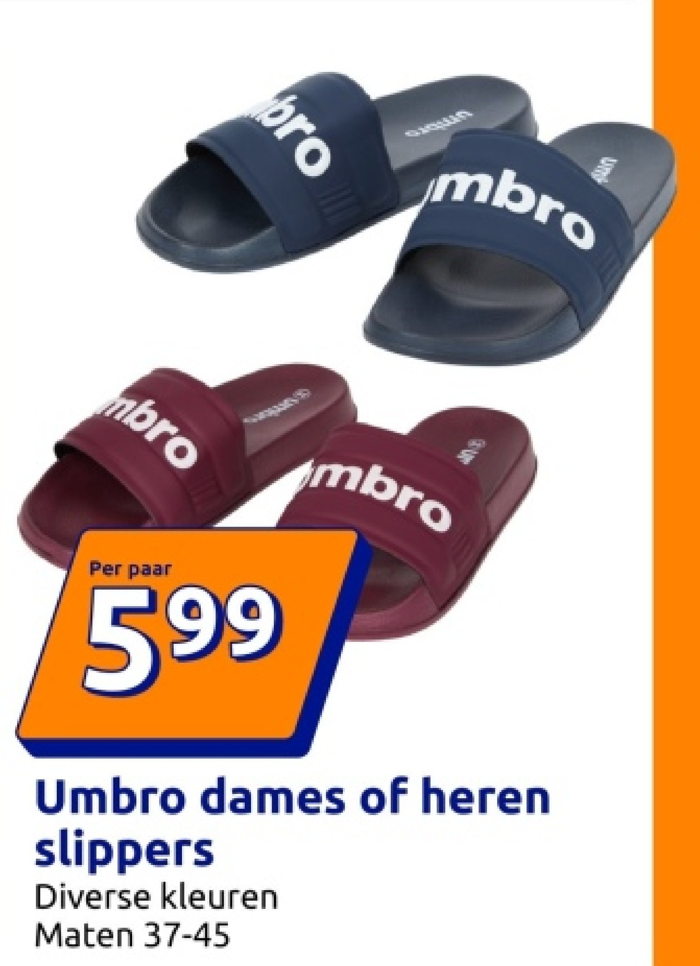 Umbro dames of heren slippers