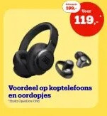 Voordeel op koptelefoons en oordopjes