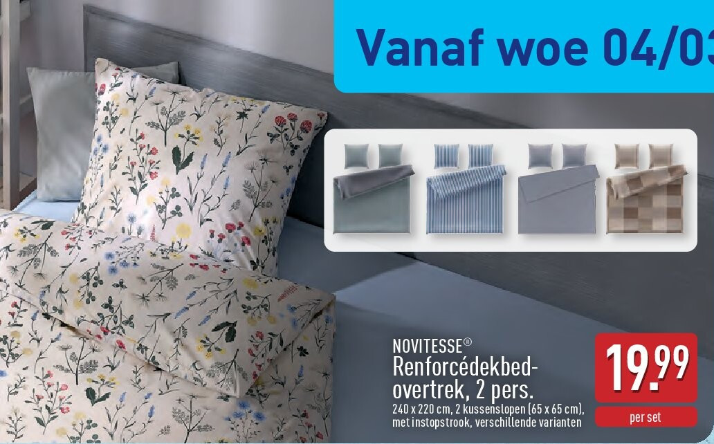 Renforcédekbedovertrek, 2pers.