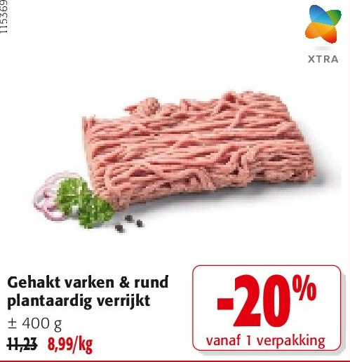 Gehakt varken & rund plantaardig verrijkt