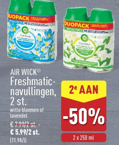 Freshmaticnavullingen, 2st.