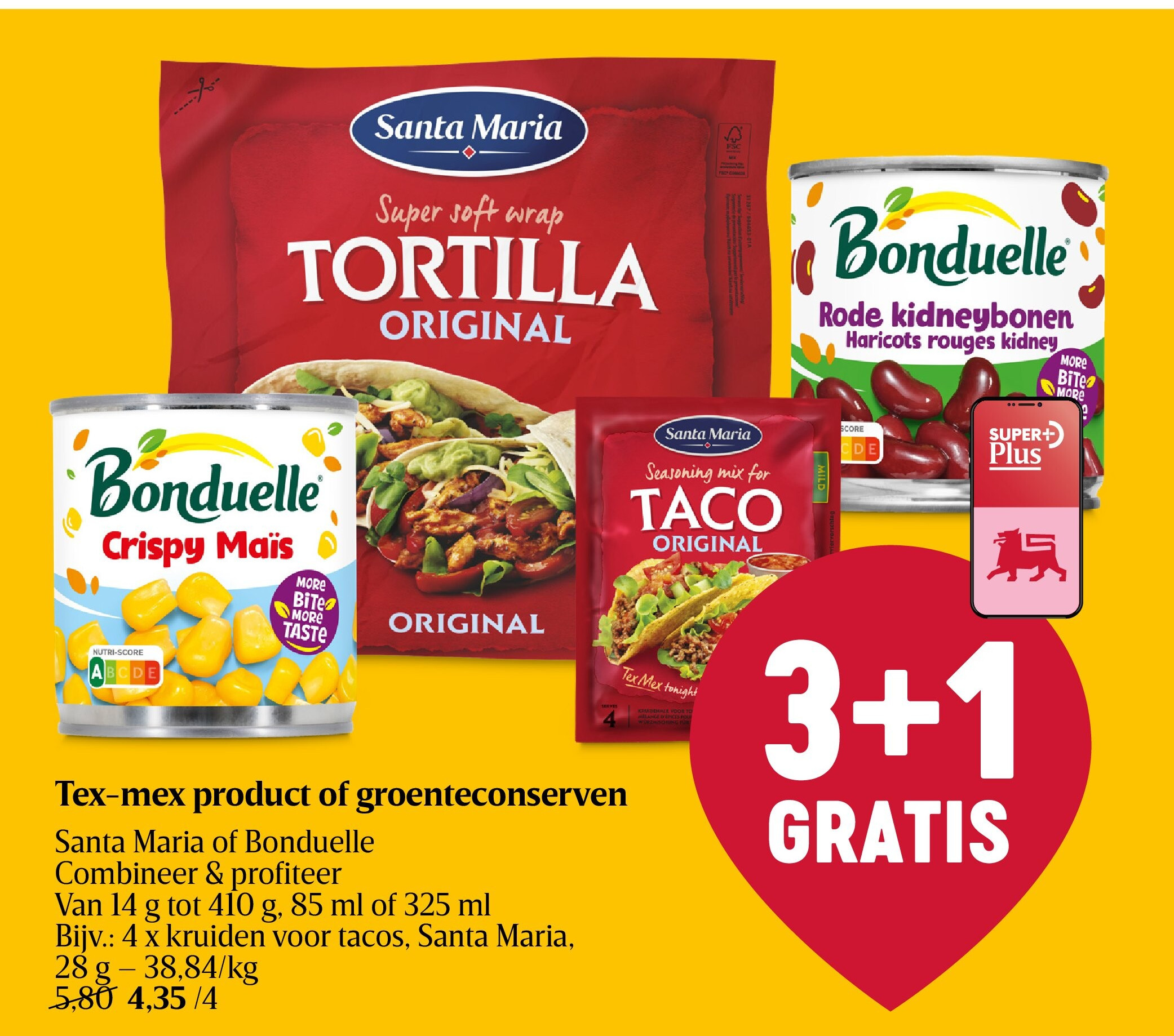 Tex-mex product of groenteconserven