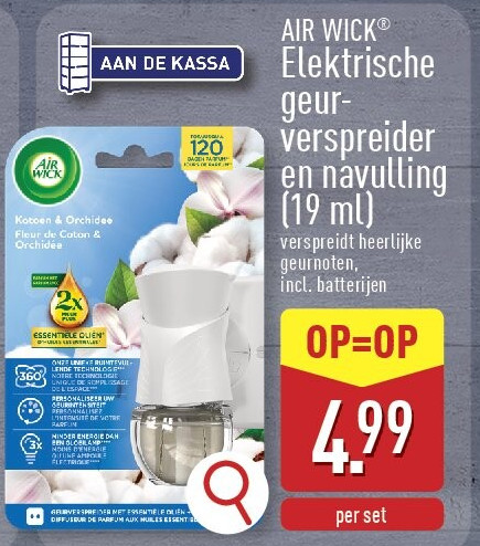 Elektrische geur verspreider en navulling (19 ml)