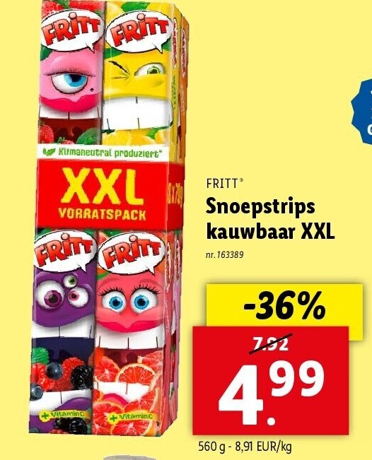 Snoepstrips kauwbaar XXL