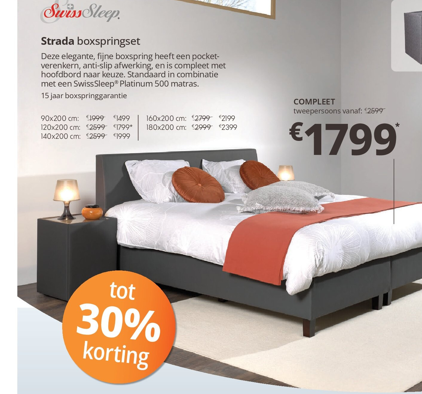€209 Strada boxspringset