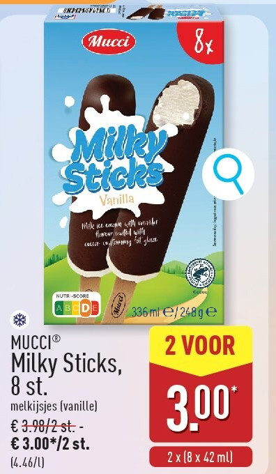 Milky Sticks, 8st.