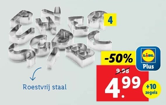 Uitsteekvormen, letters of cijfers & vormen, 13-delige set
